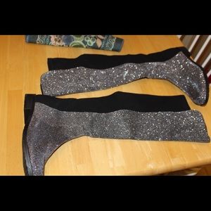 Black and silver boots unisa boots